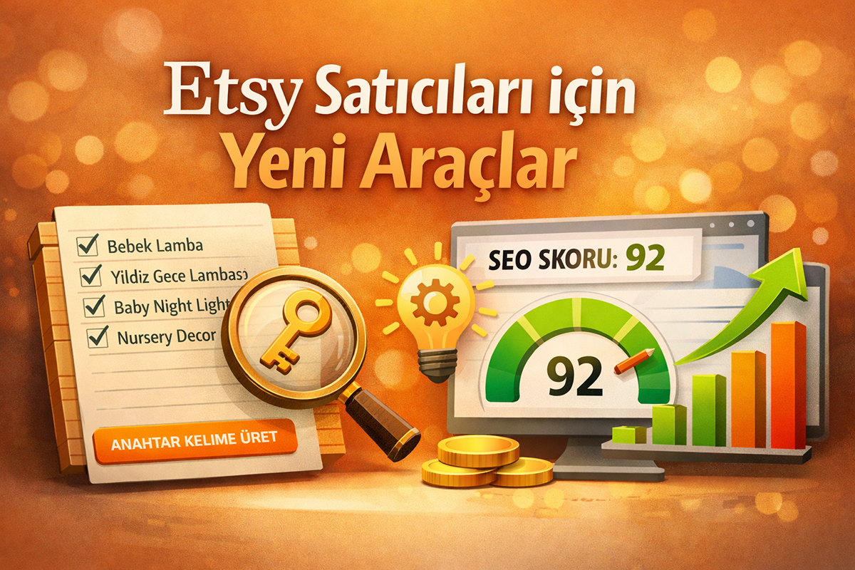 Etsy Satışlarını Patlatacak 2 Yeni SEO Aracı: Anahtar Kelime ve Ürün Optimizasyonu